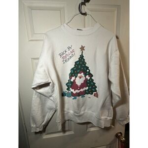 Vintage 1995 Santa Claus theme Christmas sweater by Maze